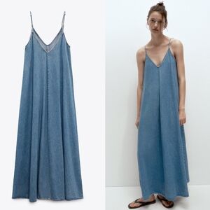 New Zara TRF Denim Dress - 5520/081